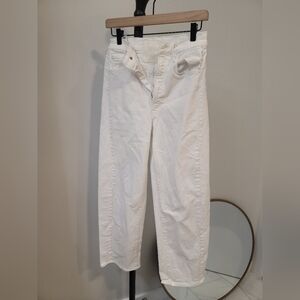 MOTHER White Ankle & Cropped Jeans
